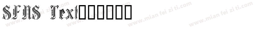 SFNS Text字体转换